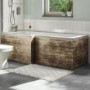 1700mm Wooden Wood Effect L Shape Bath Front Panel - Ashford