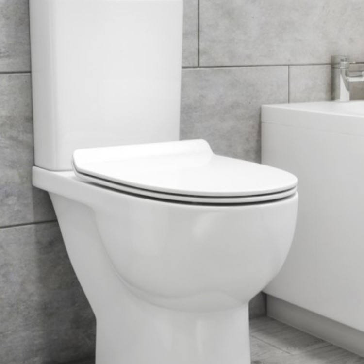 GRADE A1 - Soft Close Toilet Seat - Slim Design - Venice