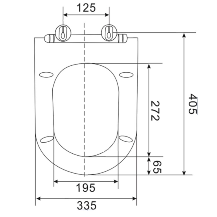 GRADE A1 - Soft Close Toilet Seat - Slim Design - Venice