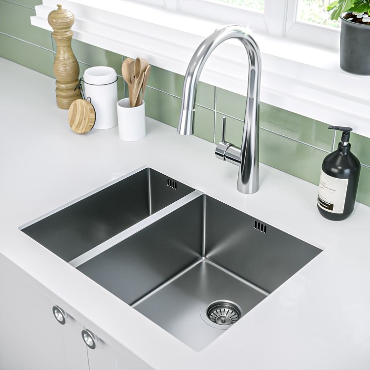 GRADE A2 - Yara 1.5B Inset Stainless Steel RH Kitchen Sink 1000 x 520