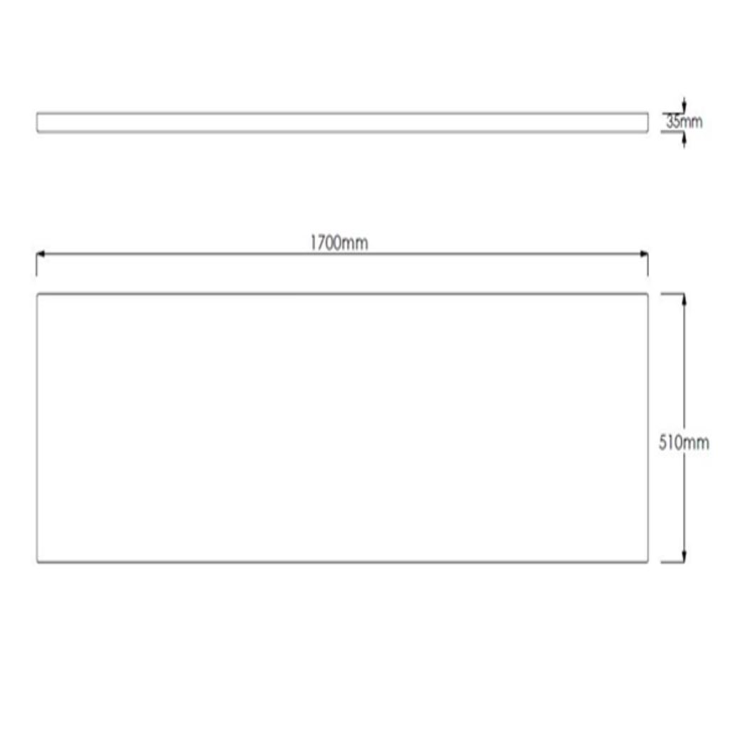 1700mm Acrylic Bath Front Panel - Better Bathrooms