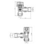 Chrome Thermostatic Angled Radiator Valves