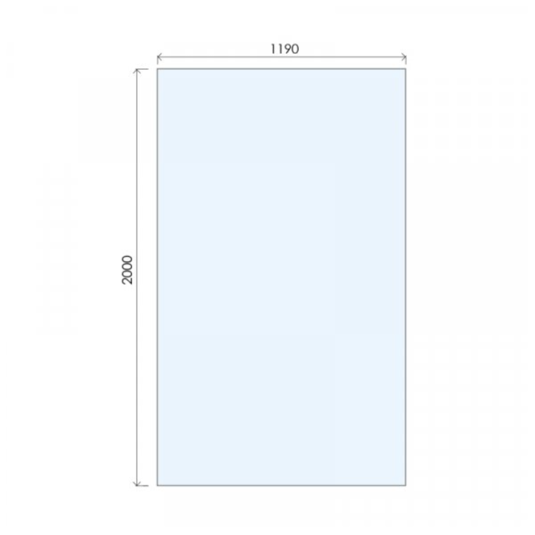 1200mm Wet Room Shower Screen Bronze Frameless with Wall Support Bar - Live Your Colour