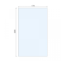 1200mm Wet Room Shower Screen Nickel Frameless with Wall Support Bar - Live Your Colour