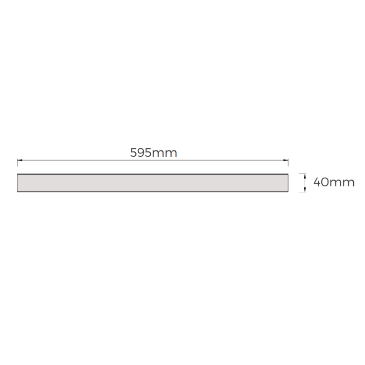 GRADE A1 - Live Your Colour 600mm Linear Waste Cover Tiled