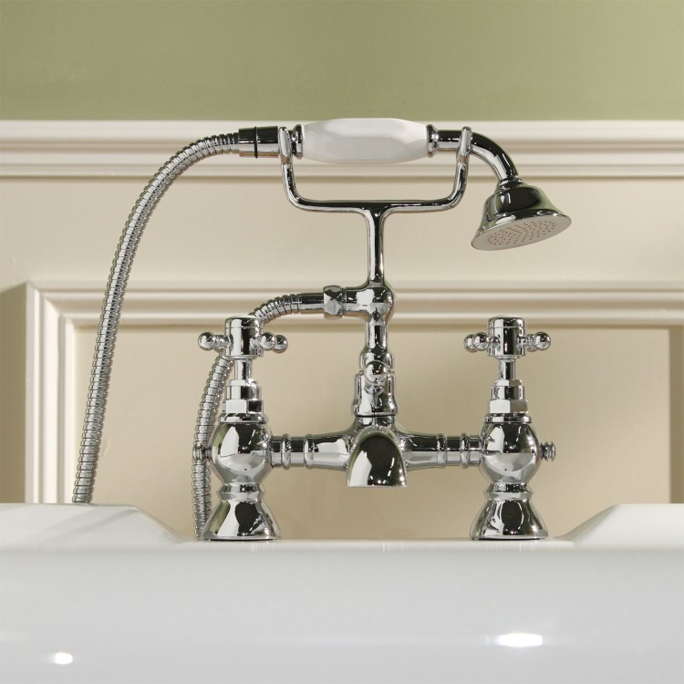 Chrome Bath Shower Mixer Tap - Oxford