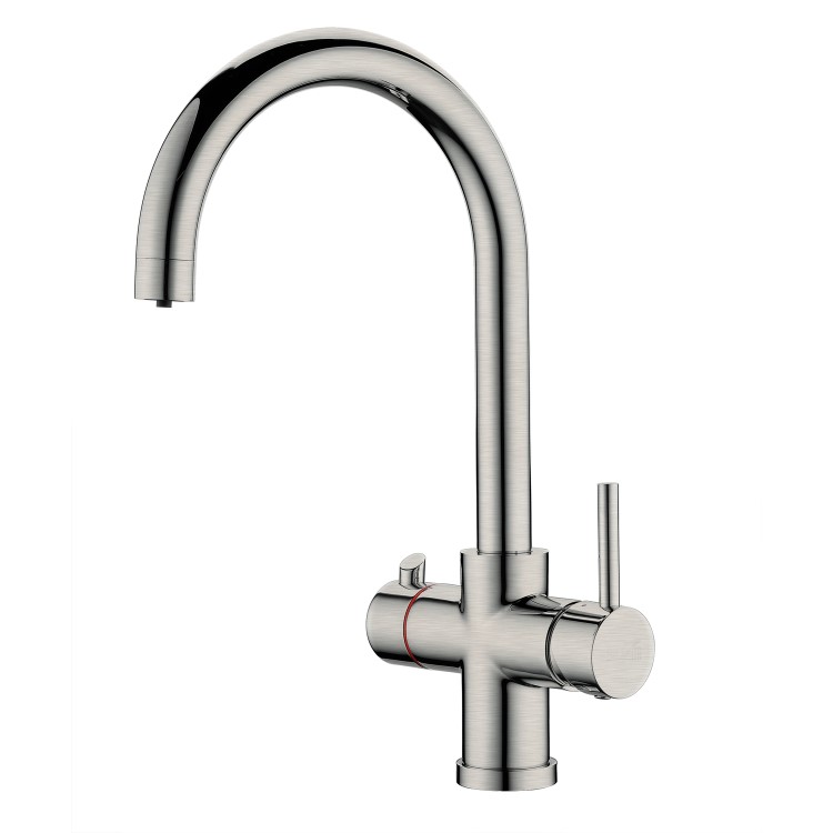 Brushed Nickel 3 in 1 Boiling water Tap - Pronto Vesta