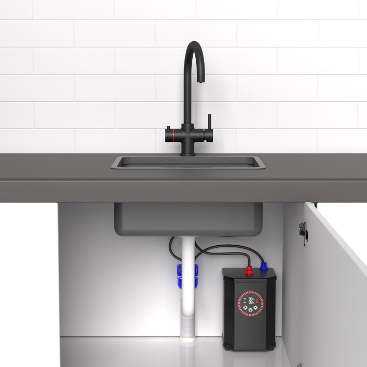 Black 3 in 1 Boiling water Tap - Pronto Vesta 