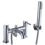 GRADE A1 - Arissa Round Chrome Deck Mounted Bath Shower Mixer Tap