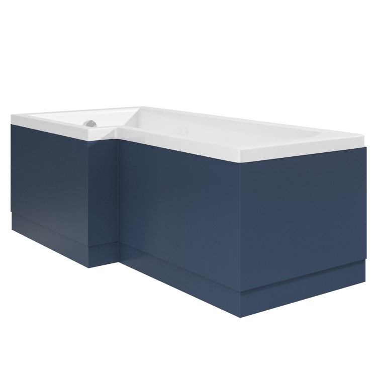 1700mm Blue L Shape Bath Front Panel - Ashford