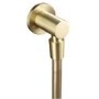 Arissa Brushed Brass Wall Outlet Elbow