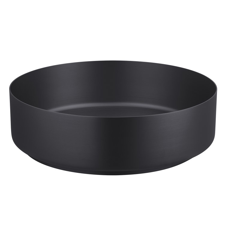 Stainless Steel Black Round Countertop Basin 400mm - Zorah