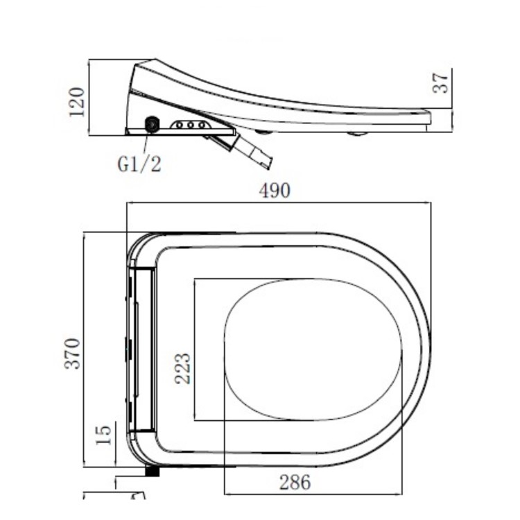 GRADE A1 - Smart Bidet Toilet Seat - Purificare