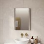 Rectangular Heated Bathroom Mirror with Lights & Shaver Socket 500 x 700mm -Pegasus