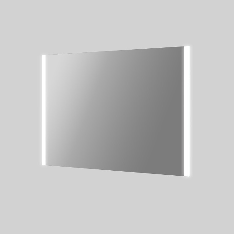 Rectangular Heated Bathroom Mirror with Lights & Shaver Socket 1000 x 700mm -Pegasus