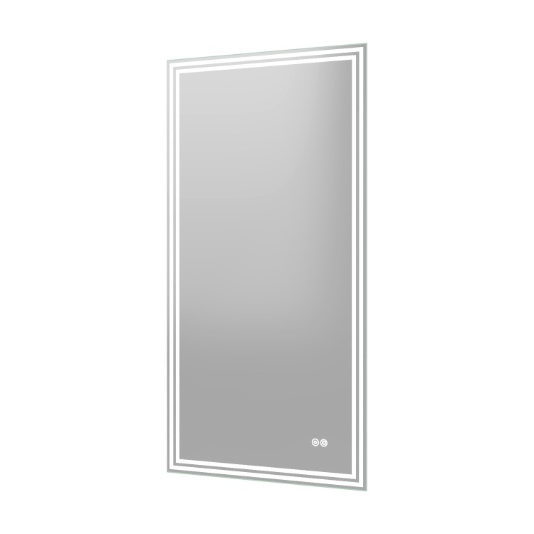 Rectangular Heated Bathroom Mirror with Lights & Wireless Speaker 1200x600mm -Antila