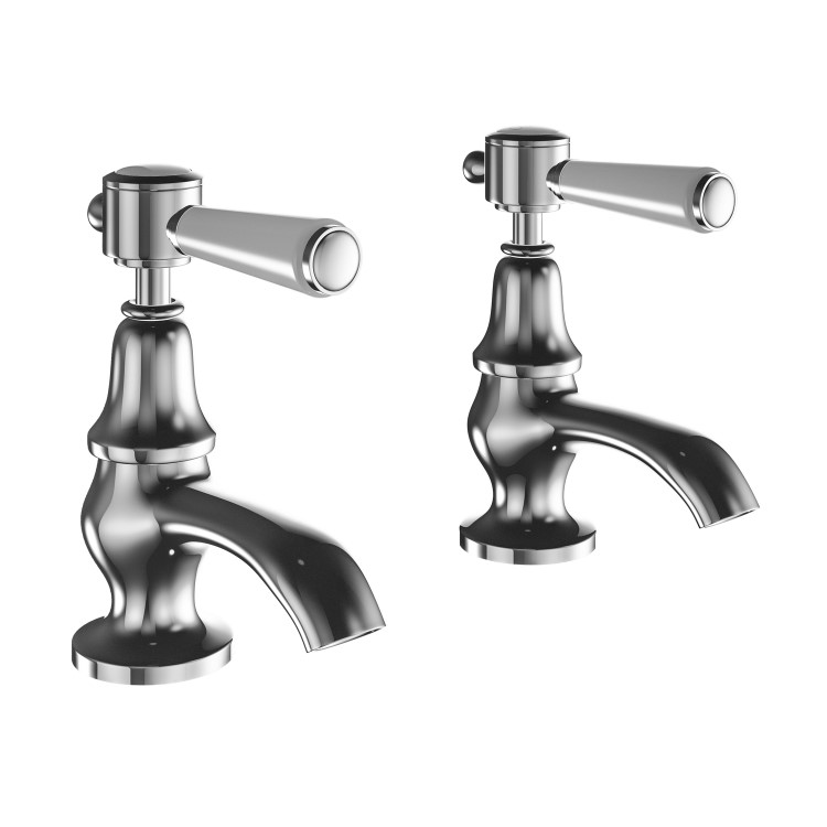 Chrome Basin Pillar Taps - Helston