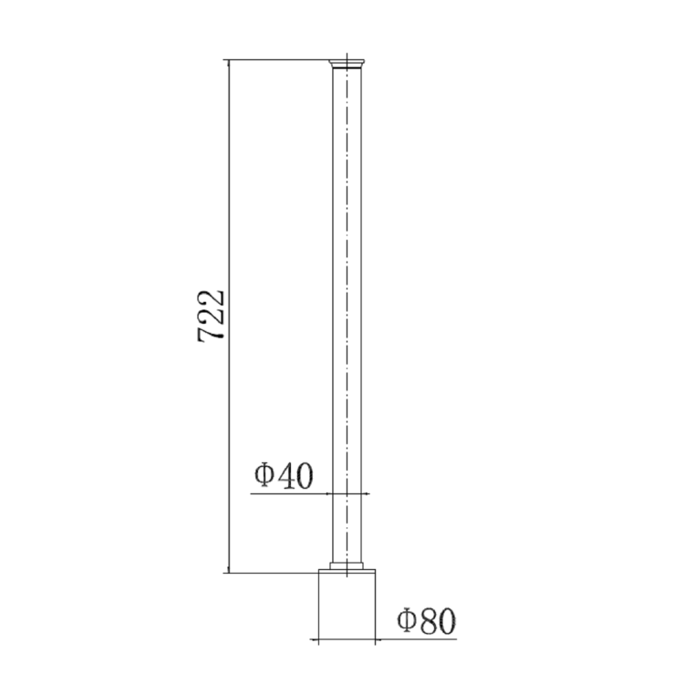 GRADE A2 - Chrome Stand Pipes - Helston