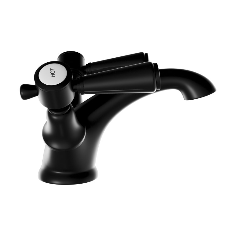 Black Basin Mixer Tap - Helston