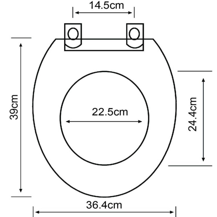 White Round Wooden Soft Close Toilet Seat - Park Royal