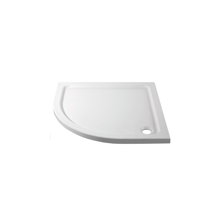 GRADE A1 - 800mm Stone Resin Quadrant Shower Tray - Pearl