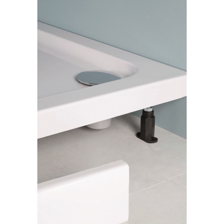 95mm High Riser Kit Pack for 760mm Shower Trays - White