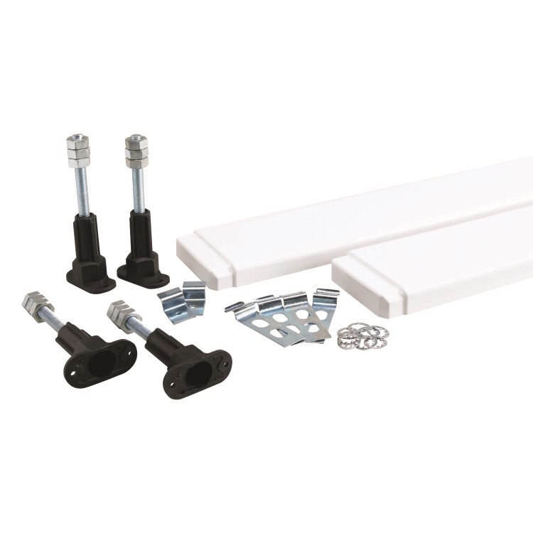 100mm High Riser Kit Pack for 1000mm Quad Shower Trays - White