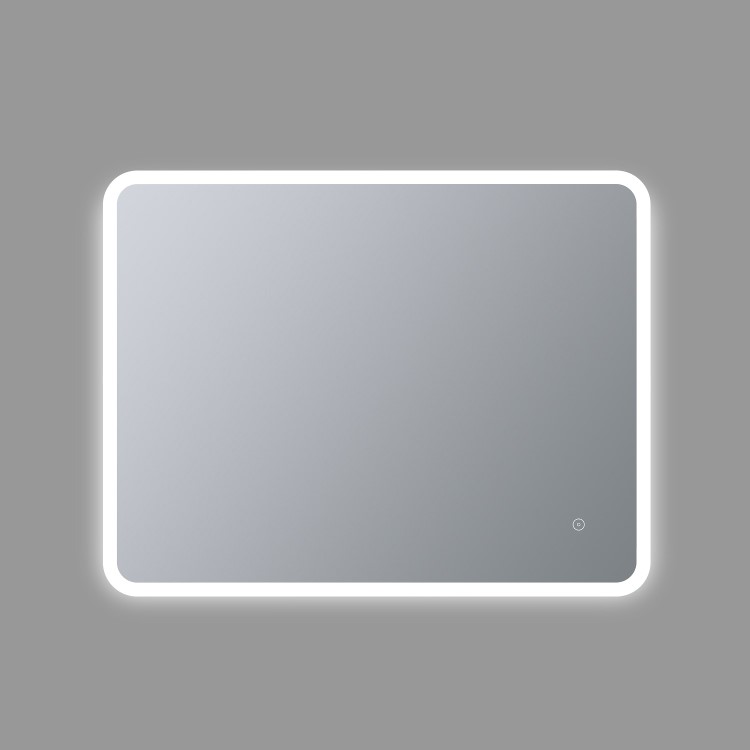 GRADE A1 - Rectangular LED Bathroom Mirror with Demister 900 x 700mm - Ariel