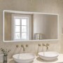 GRADE A1 - Rectangular LED Bathroom Mirror with Demister 1200 x 600m -Ariel