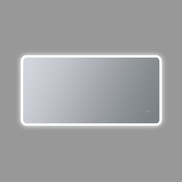 Rectangular Heated Bathroom Mirror with Lights 1200 x 600m -Ariel