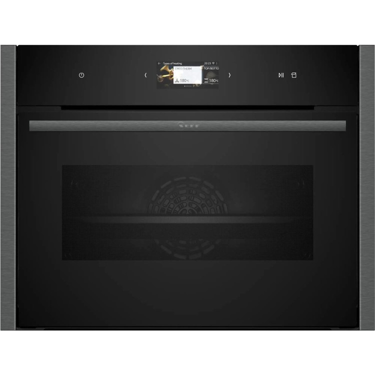 Refurbished Neff N90 C24FS31G0B 60cm Single Built In Electric Oven Grey