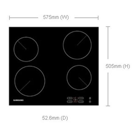 samsung c61r2aee 58cm ceramic hob black