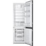 Smeg C7280NEP 54cm Wide Frost Free 60-40 Integrated Upright In-Column Fridge Freezer - White