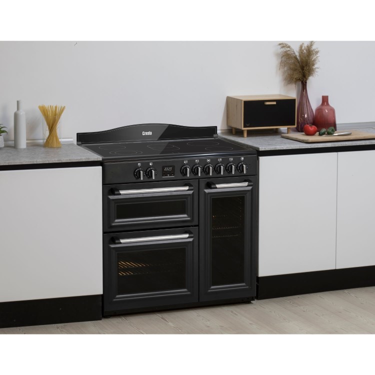 Creda 90cm Triple Cavity Electric Range Cooker - Anthracite