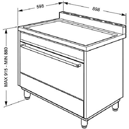 Smeg C9GVXI9 90cm Stainless Steel Single Cavity Gas Range Cooker with Electric Grill And Gas Hob