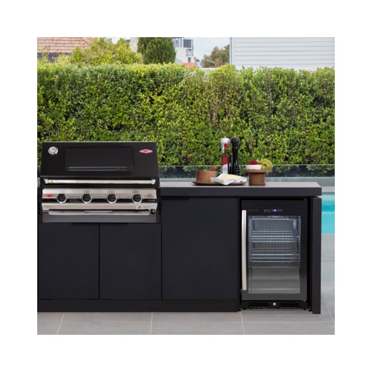 BeefEater Signature 3000E Cabinex Outdoor Kitchen - Built in 4 Burner BBQ with Fridge & Sink