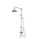 Chrome Traditional Thermostatic Mixer Shower Set with Bath Filler Spout- Slide Rail Kit & Hand Shower - Camden