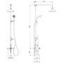 Chrome Traditional Thermostatic Mixer Shower Set with Bath Filler Spout- Slide Rail Kit & Hand Shower - Camden