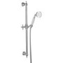 Chrome Traditional Round Adjustable Height Slide Rail Kit with Hand Shower - Cambridge