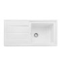 Rangemaster Arlington Single Bowl Inset White Ceramic Kitchen Sink- 1000mm x 500mm