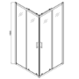 Chrome 6mm Glass Square Corner Entry Shower Enclosure 800mm -Carina