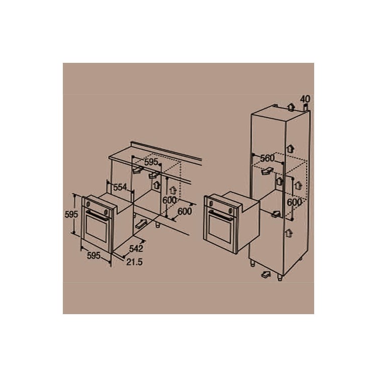 CDA CBG200SS Gas Hob And Four Function Electric Single Fan Oven Pack