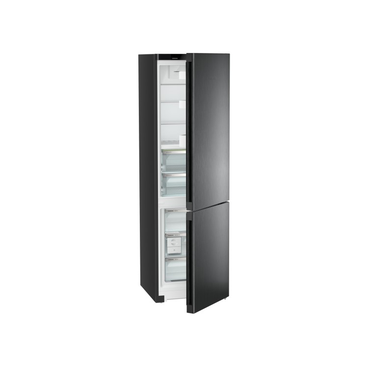 Liebherr 361 Litre Freestanding Fridge Freezer With DuoCooling - BlackSteel