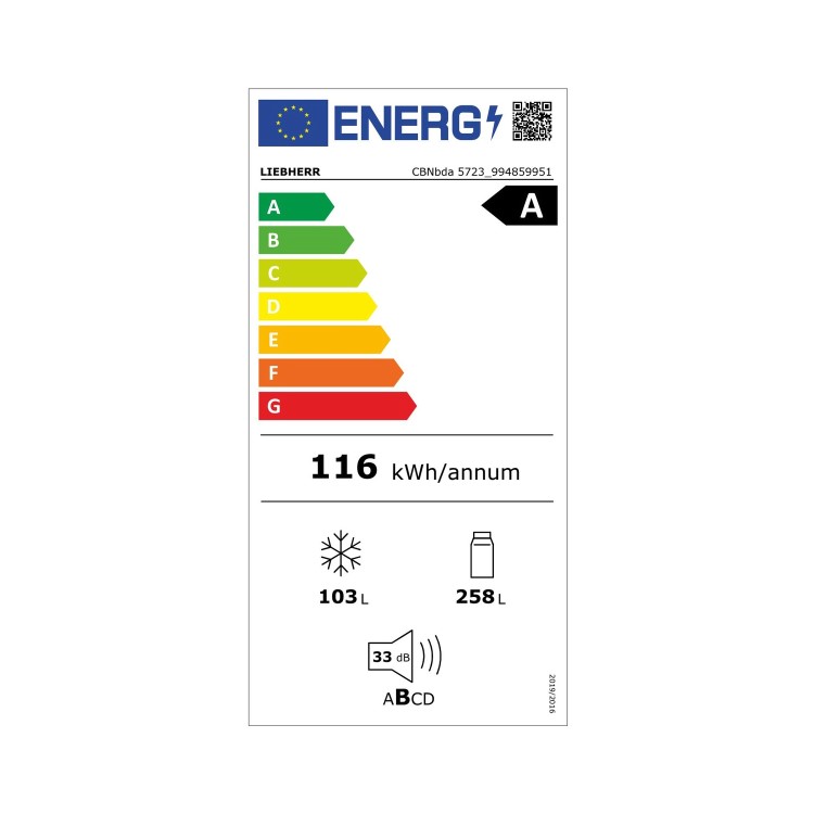 Liebherr 361 Litre Freestanding Fridge Freezer With DuoCooling - BlackSteel