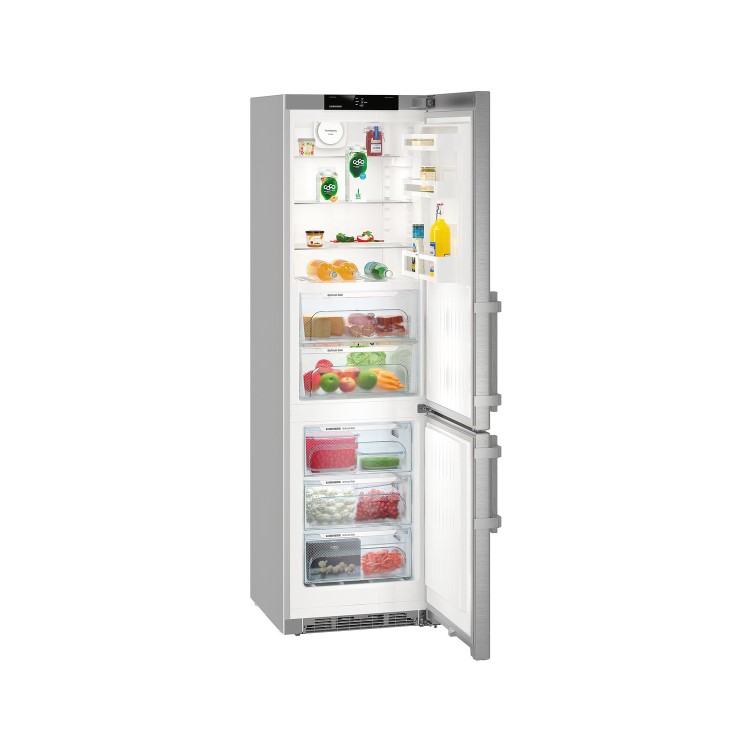 Liebherr CBNef4815 Comfort BioFresh A+++ 201x60cm 342L Freestanding Fridge Freezer Stainless Steel Doors