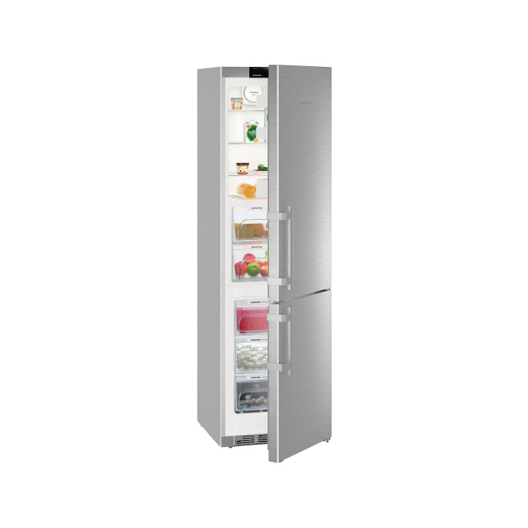 Liebherr CBNef4815 Comfort BioFresh A+++ 201x60cm 342L Freestanding Fridge Freezer Stainless Steel Doors