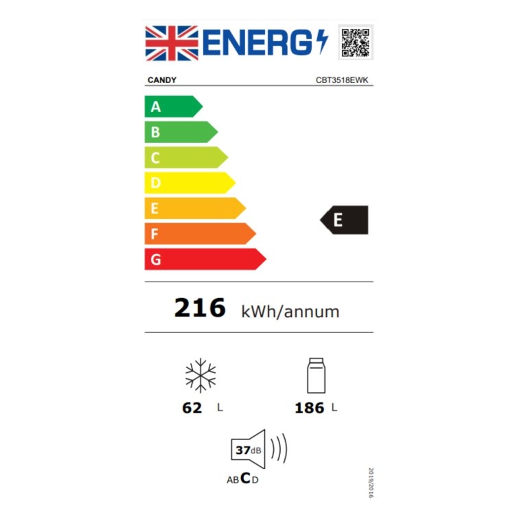 Candy 248 Litre 70/30 Integrated Fridge Freezer