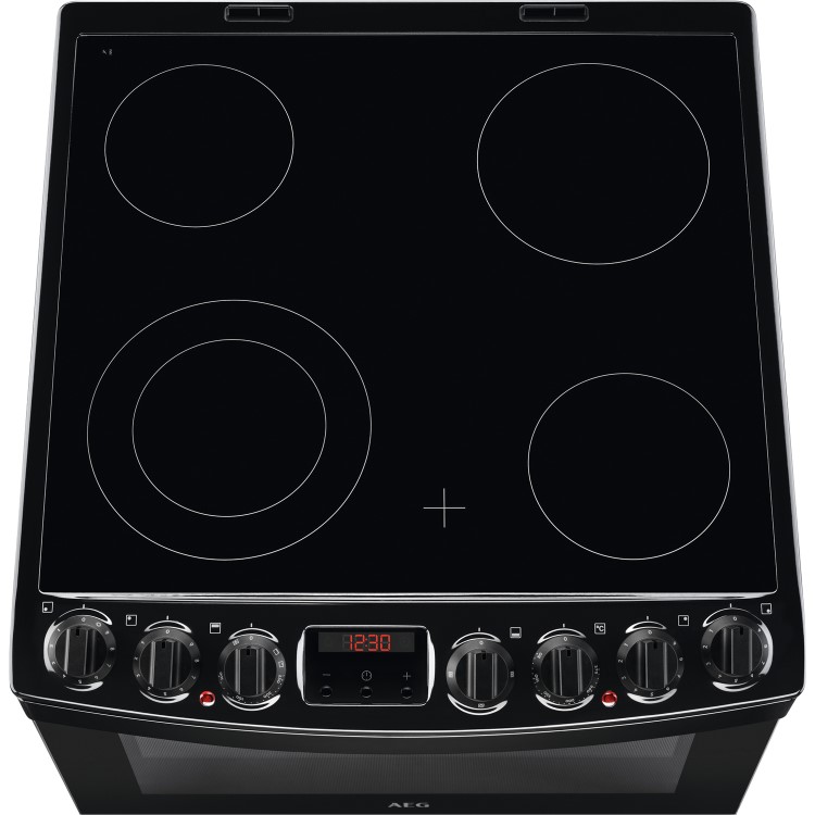 AEG 6000 Series 60cm Electric Cooker - Black