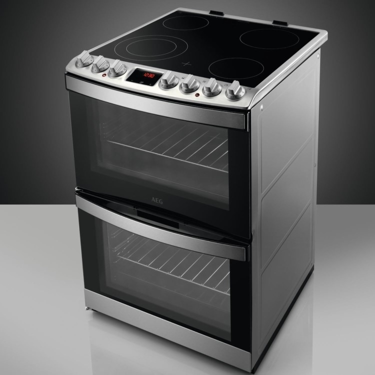 AEG 6000 Series 60cm Electric Cooker - Stainless Steel