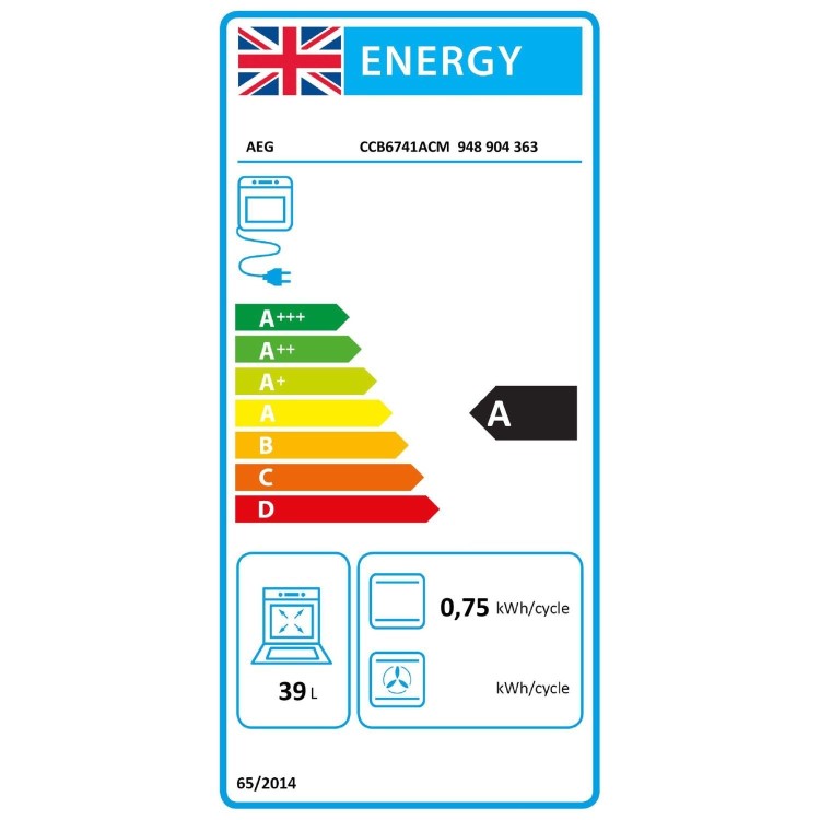 AEG 6000 Series 60cm Electric Cooker - Stainless Steel